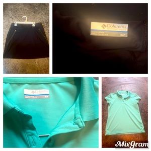 Wore ***once*** Columbia SMALL golf skirt and polo.